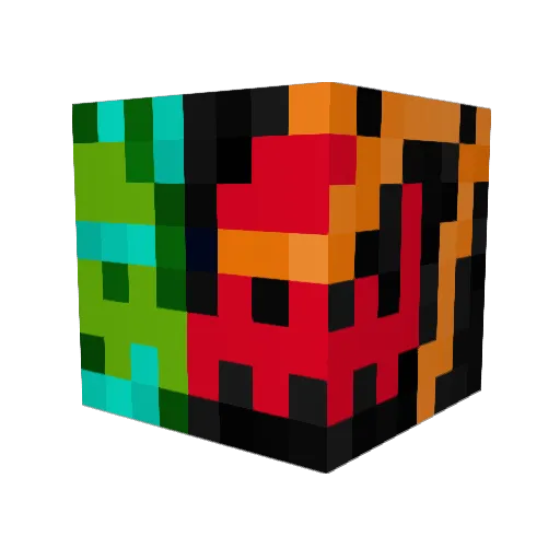 silence_fools Minecraft avatar head, 3D render