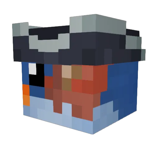 silent_walrus__ Minecraft avatar head, 3D render