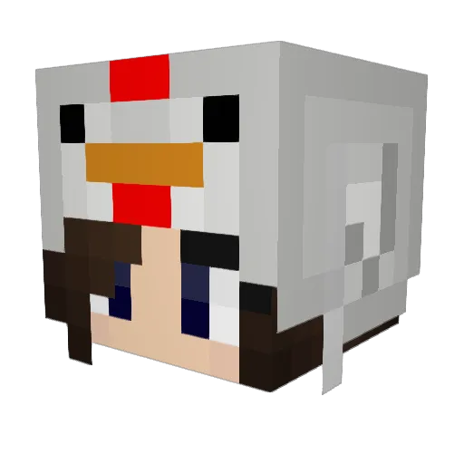 silenthill1 Minecraft avatar head, 3D render