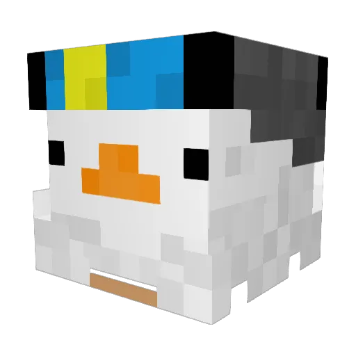 silentnuke Minecraft avatar head, 3D render