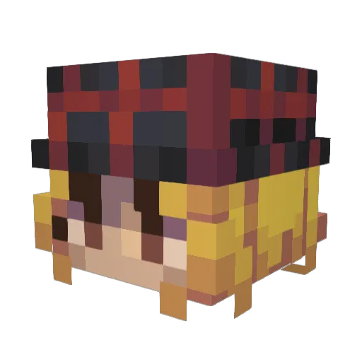 silentoni Minecraft avatar head, 3D render