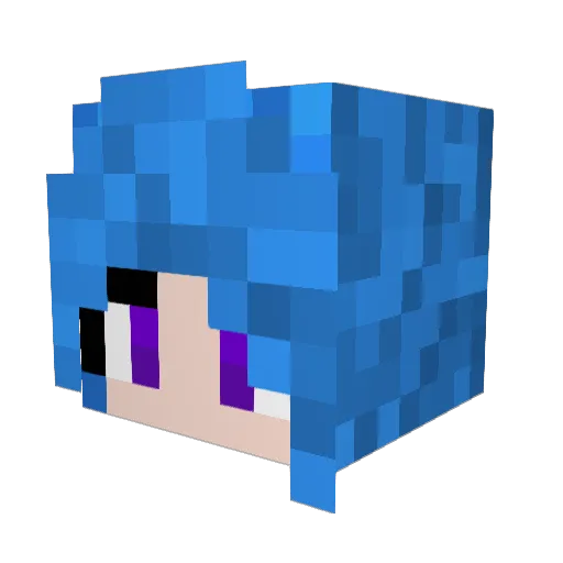 silentvioletmc Minecraft avatar head, 3D render