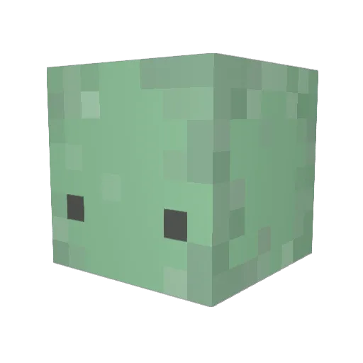 siljenic Minecraft avatar head, 3D render