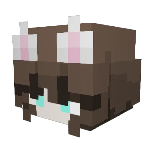 silkcat11 Minecraft avatar head, 3D render