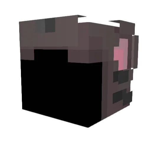silkdreadpirate Minecraft avatar head, 3D render