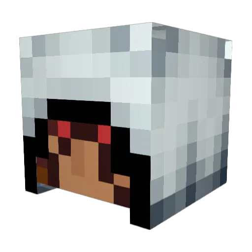 silkip Minecraft avatar head, 3D render