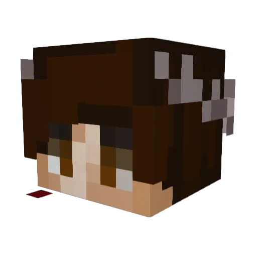 silkxi Minecraft avatar head, 3D render