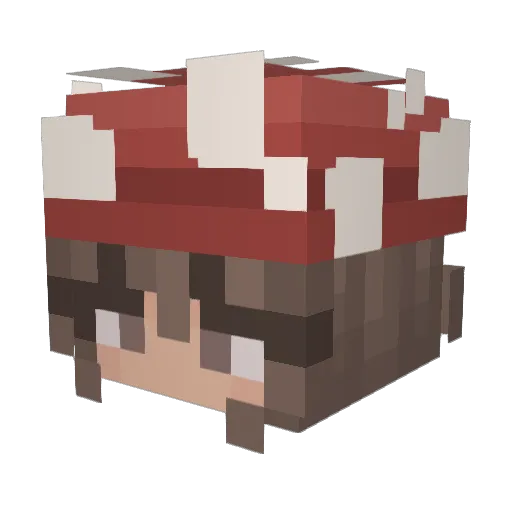 silleqae Minecraft avatar head, 3D render