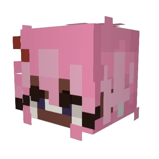 silliestgyaru Minecraft avatar head, 3D render