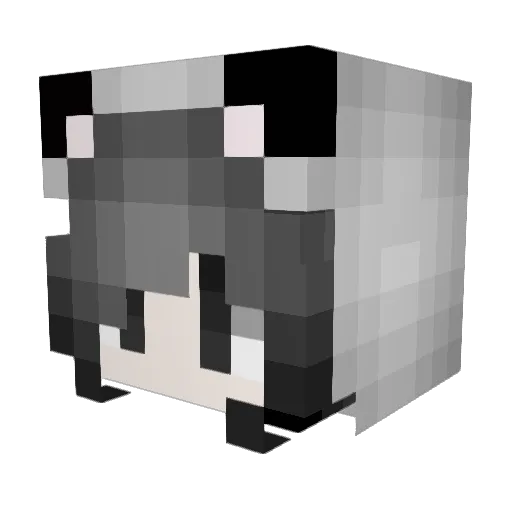 silly374 Minecraft avatar head, 3D render