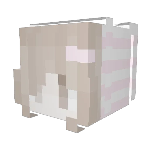 silly8 Minecraft avatar head, 3D render