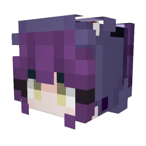 silly_winnie Minecraft avatar head, 3D render