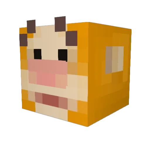 sillyamil Minecraft avatar head, 3D render