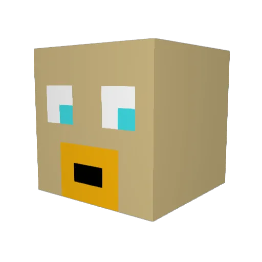 sillyboyfrank Minecraft avatar head, 3D render