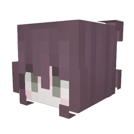 sillybunny55 Minecraft avatar head, 3D render