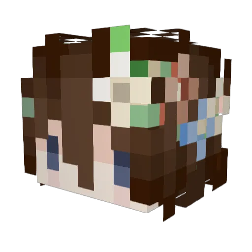 sillychamuel Minecraft avatar head, 3D render