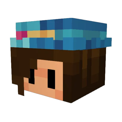 sillyfinch Minecraft avatar head, 3D render