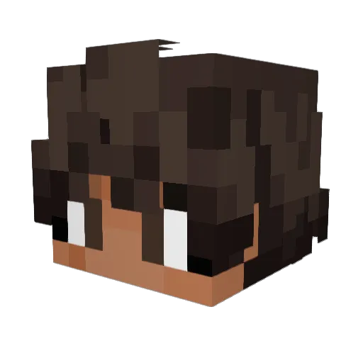 sillyg00ber Minecraft avatar head, 3D render