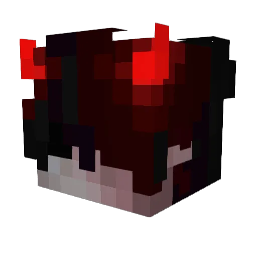 sillyinged Minecraft avatar head, 3D render