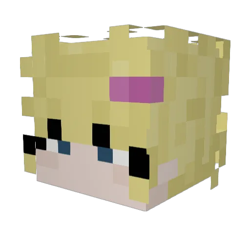 sillymaxxer Minecraft avatar head, 3D render
