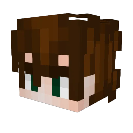 sillymothx3 Minecraft avatar head, 3D render