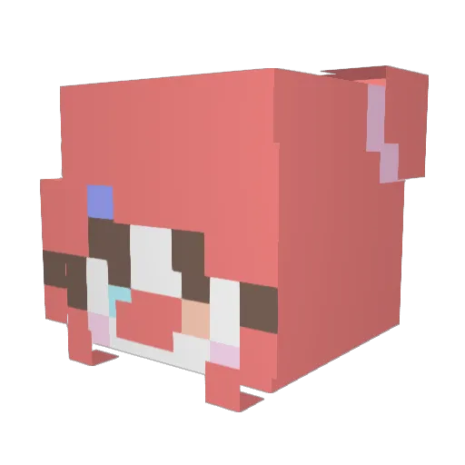 sillymouse345 Minecraft avatar head, 3D render