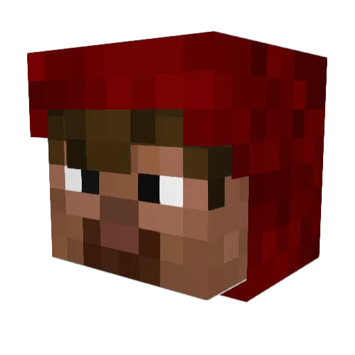 sillyoasis Minecraft avatar head, 3D render
