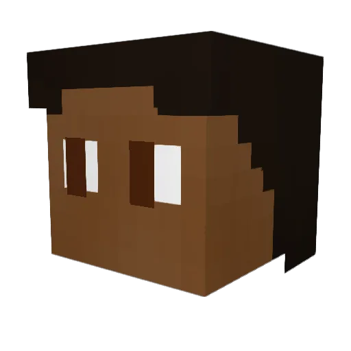 sillysanch Minecraft avatar head, 3D render