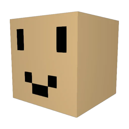 sillytiny Minecraft avatar head, 3D render