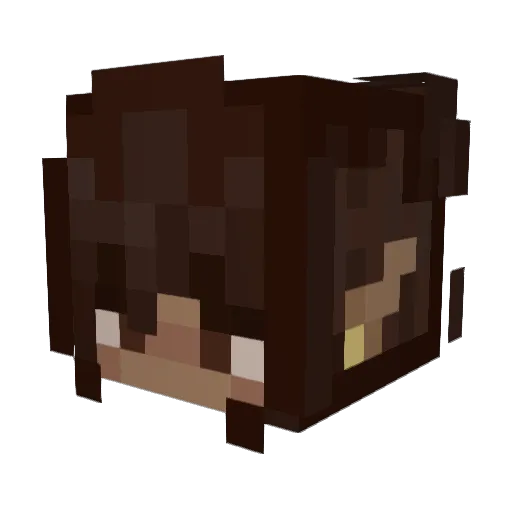 sillyyfishyy Minecraft avatar head, 3D render