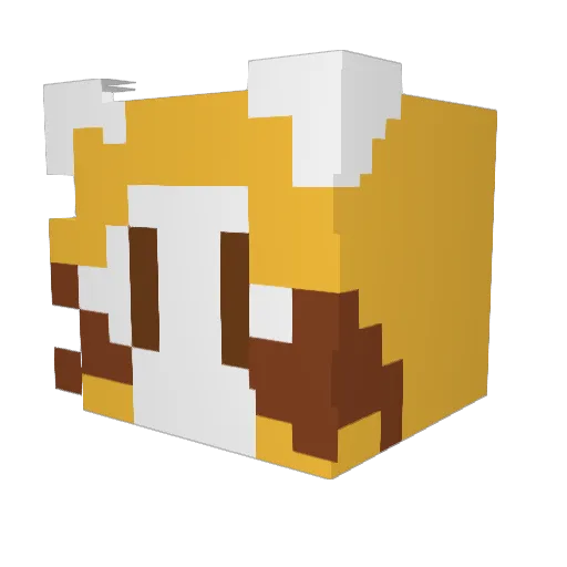 silmina13 Minecraft avatar head, 3D render