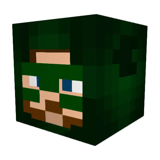 silokker Minecraft avatar head, 3D render
