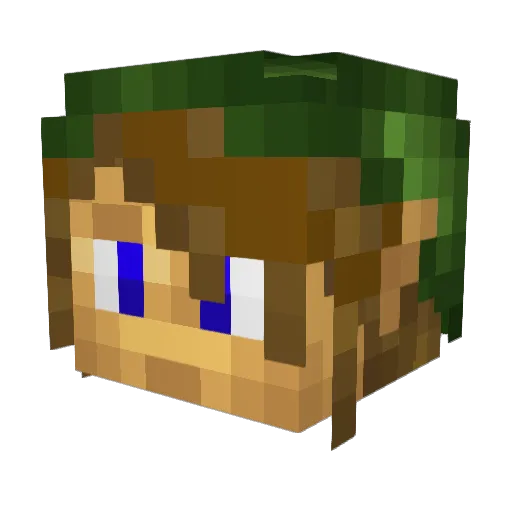 silroeffen Minecraft avatar head, 3D render
