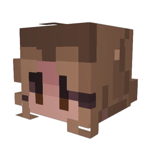 sils21 Minecraft avatar head, 3D render