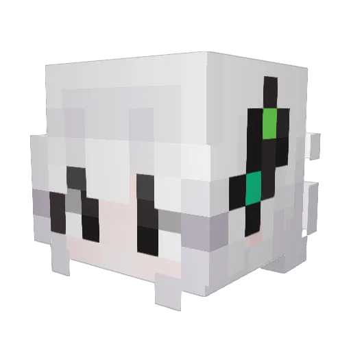 silta Minecraft avatar head, 3D render
