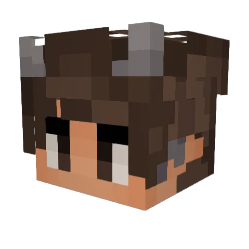 silvaasaur Minecraft avatar head, 3D render