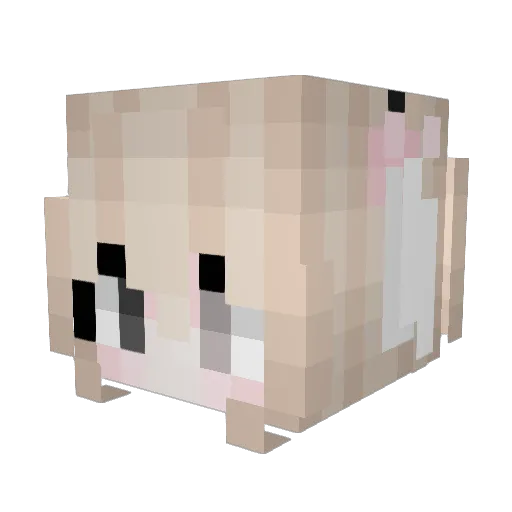 silvanaxtheo Minecraft avatar head, 3D render