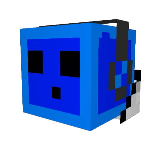 silver5548 Minecraft avatar head, 3D render