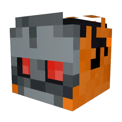 silver__flames Minecraft avatar head, 3D render