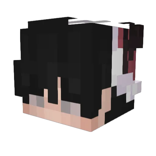 silver_moonv Minecraft avatar head, 3D render