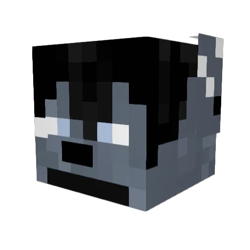 silverabel13 Minecraft avatar head, 3D render