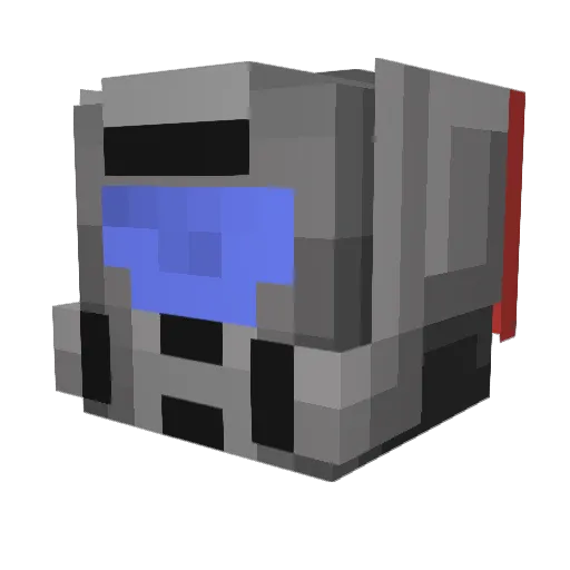 silverandred511 Minecraft avatar head, 3D render