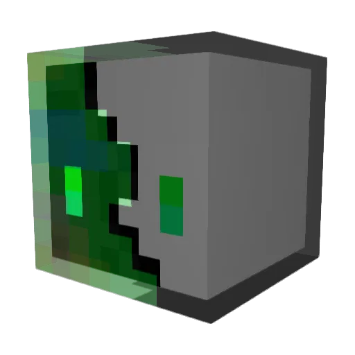 silvercadillac Minecraft avatar head, 3D render