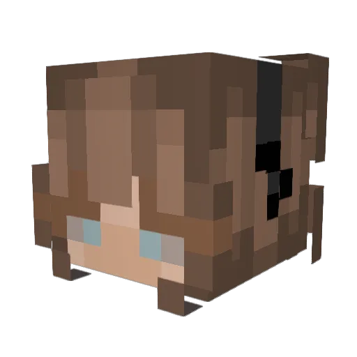 silvercloudsx Minecraft avatar head, 3D render