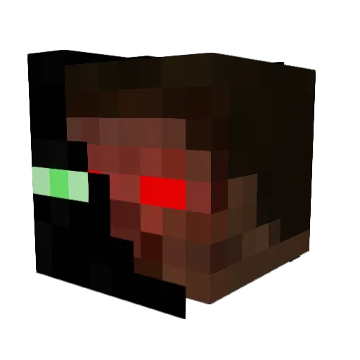 silverdemo2 Minecraft avatar head, 3D render