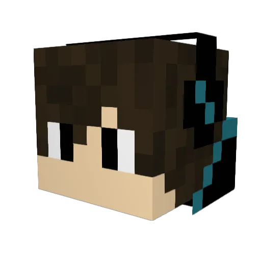 silvergold23 Minecraft avatar head, 3D render