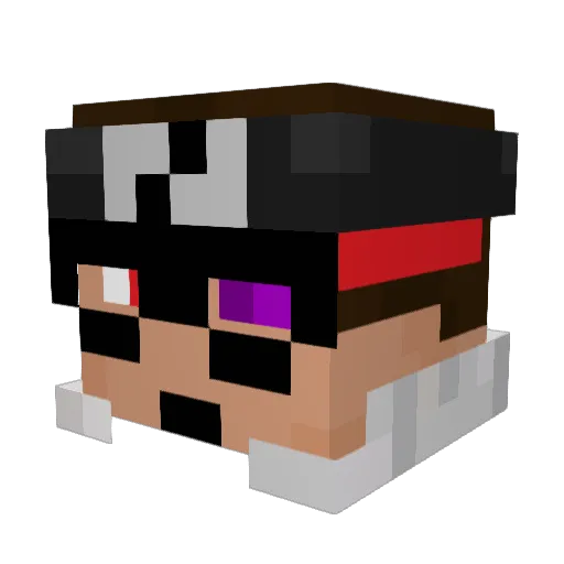silverkayle Minecraft avatar head, 3D render