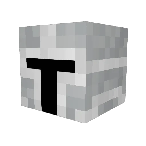 silverknight1204 Minecraft avatar head, 3D render