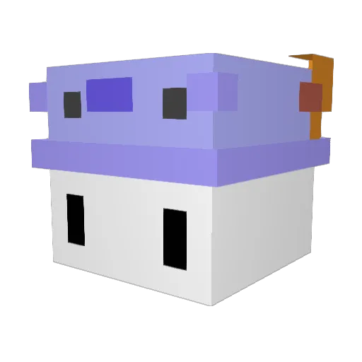 silverlake10N Minecraft avatar head, 3D render
