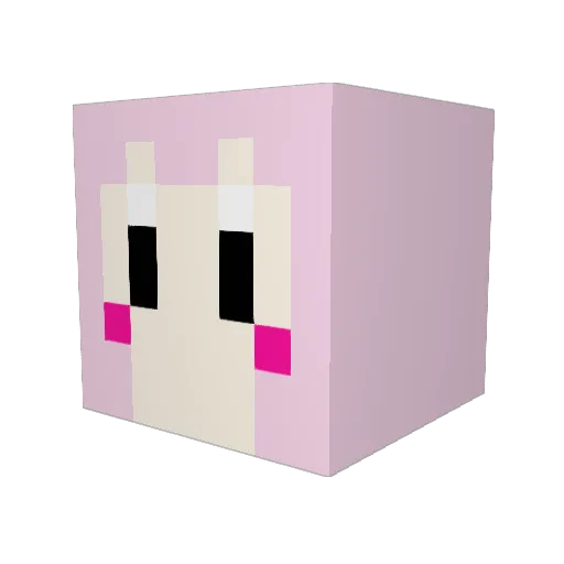 silvermoon409 Minecraft avatar head, 3D render